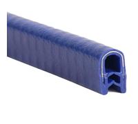 RISHORI Profilo di Protezione in Gomma A U con Clip Metalliche Integrate, Profilo Universale A U per Bordi da 0,3 A 5 mm, per Mobili, Macchinari, Pannelli,4pcs 8mm*6mm Blue