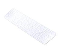RISHORI Vassoio da Servizio Rettangolare per Sushi Vassoio Lungo Cene Dessert Antipasti Lavabile in Lavastoviglie Set di 4 Design Moderno,Bianca,Large
