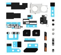 Risidamoy Kit completi Altoparlante inferiore Antipolvere Mesh Ricambio per iPhone 12 Mini Mic Camera Staffa Net Kit con Scheda Madre Protezione Dissipazione del Calore Kit Adesivi Interni