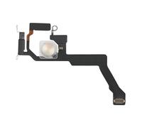 Risidamoy Luce flash per iPhone 14 Pro Max Flex Cable Ricambio Riparazione Torcia Parte Fix Interruttore Silenzioso con Staffa in Metallo Preinstallato Supporto per A2651, A2893, A2894, A2895, A2896