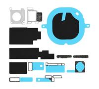 Risidamoy per iPhone SE 3a generazione 2022 Parti di ricambio complete per microfono posteriore Staffa per fotocamera Kit in rete per altoparlante inferiore Set di rete antipolvere con scheda madre