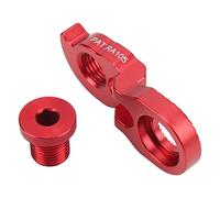 Risiko, gancio deragliatore posteriore per bicicletta, prolunga in alluminio per mountain bike, bici da strada, 40T, 42T, 46T, 50T, 52T, estensioni volano, lavorazione CNC (Rosso)