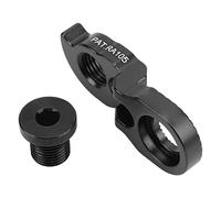 Risiko, gancio deragliatore posteriore per bicicletta, prolunga in alluminio per mountain bike, bici da strada, 40T, 42T, 46T, 50T, 52T, estensioni volano, lavorazione CNC (Nero)