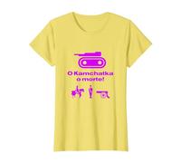 RisiKo O Kamchatka o Morte Viola Carro Armato Giochi Tavolo Maglietta, Donna, Limone, S