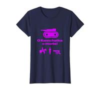 RisiKo O Kamchatka o Morte Viola Carro Armato Giochi Tavolo Maglietta, Donna, Navy, M