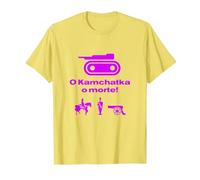 RisiKo O Kamchatka o Morte Viola Carro Armato Giochi Tavolo Maglietta, Uomo, Limone, S