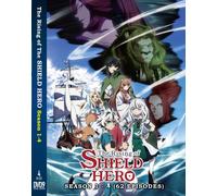 Rising of The Shield Hero Stagione 1-4 Anime Giapponese DVD Inglese Dub Spedi...