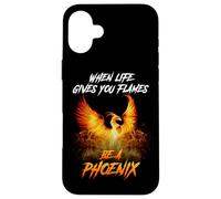 Rising Phoenix Flames Fuoco Uccello Rinascita Mitico amante Regalo Custodia per iPhone 16 Plus