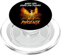 Rising Phoenix Flames Fuoco Uccello Rinascita Mitico amante Regalo PopSockets PopGrip per MagSafe