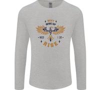 Rising Phoenix Messaggio Motivazionale Citazione Uomo Manica Lunga T-Shirt