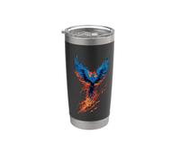 Rising Phoenix resilienza e rinascita Bicchiere termico in acciaio inox doppia parete