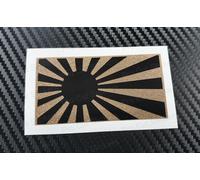 Rising Sole Adesivi Bandiera Decalcomania Jdm Auto Parete Opaco Nero Oro Glitter