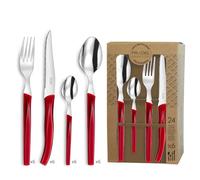 Lou Laguiole Casalinga Rising Sun 24 pezzi Rosso
