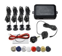 Risingon 12V 22mm Kit sensore di parcheggio per auto Universale 4 sensori Cicalino Radar di backup inverso Indicatore di allarme sonoro Sistema di sonde