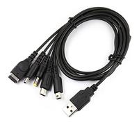 risingsaplings Cavo di ricarica USB 5 in 1 per Wii U, DS Lite, nuovo 3DS XL, 3DS XL, 2DS, Dsi XL, NDS, GBA SP, PSP 1000/2000/3000