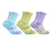 Risipu 3 paia di calzini sportivi da donna, 35 - 38, traspiranti, in cotone, con supporto per l'arco e presa antiscivolo, nero, 3 paia, Taglia unica