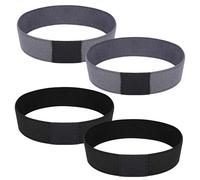 Risipu 4 paia di lacci per scarpe da calcio, anti-strappo e stretching, Multicolore-nero-bianco, taglia unica