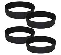 Risipu 4 paia di lacci per scarpe da calcio, anti-strappo e stretching, Multicolore/Nero, taglia unica