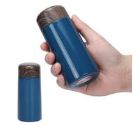 Risipu Piccola borraccia da 150 ml con cannuccia, mini thermos per bevande calde e fredde, apertura con una sola mano, coperchio a tenuta stagna, in acciaio inox, portatile, per caffè, latte, succhi