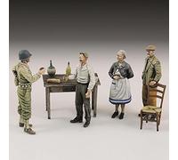 Risjc 1/35 resina soldato modello Guerra Mondiale Americano soldati e civili (4 persone) resina modello kit //N10654