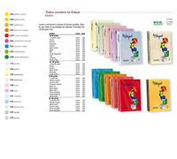 RISMA 500 FG. A4 GR. 80 FAVINI LE CIRQUE COLORI TENUI LASER INK JET