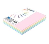 RISMA A3 CARTA GIODIKREA 200 GR. - 100 FOGLI - 4 COLORI PASTELLO