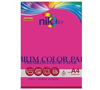 RISMA CARTA COLORATA 100 FF A4 ROSA FLUO 80 GR 210x297 MM INKSET LASER STAMPA
