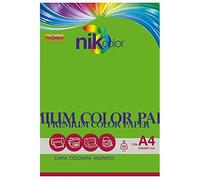 RISMA CARTA COLORATA 100 FF A4 VERDE FLUO 80 GR 210x297 MM INKSET LASER STAMPA