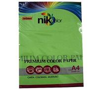 RISMA CARTA COLORATA 100 FF A4 VERDE FORTE 200 GR 210x297 MM INKSET LASER STAMPA