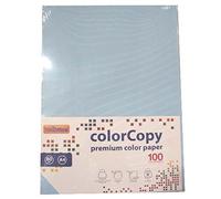 RISMA CARTA COLORATA 100 FOGLI A4 AZZURRO 80 GR 210x297 MM INKSET LASER STAMPA