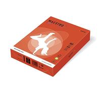 risma carta colorata Maestro Colour A4 gr. 80 ff. 500 - colore ROSSO GERANIO ZR09