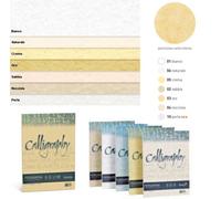 RISMA CARTONCINO CALLIGRAPHY PERGAMENA DA 50 FG. A4 GR. 190 DISP 7 TINTE