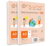 Risma di carta A3 de 160gr con 500 fogli bianchi, carta per stampante multifunzionale ideale per uso scolastico e ambienti lavorativi. Perfetta per stampanti laser, iniezione o fotocopiatri - Ofituria
