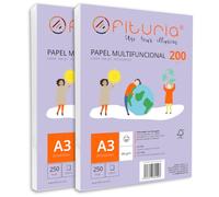 Risma di carta A3 de 200gr con 500 fogli bianchi, carta per stampante multifunzionale ideale per uso scolastico e ambienti lavorativi. Perfetta per stampanti laser, iniezione o fotocopiatri - Ofituria