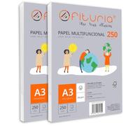 Risma di carta A3 de 250gr con 500 fogli bianchi, carta per stampante multifunzionale ideale per uso scolastico e ambienti lavorativi. Perfetta per stampanti laser, iniezione o fotocopiatri - Ofituria