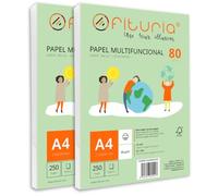 Risma di carta A4 de 80gr con 500 fogli bianchi, carta per stampante multifunzionale ideale per uso scolastico e ambienti lavorativi. Perfetta per stampanti laser, iniezione o fotocopia - Ofituria