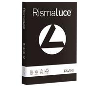 carta colorata favini rismaluce colori forti 90 g/m² a4 nero 63 - risma da 300 fogli - a66a304