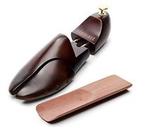 rismart Legno Tendiscarpe, Scarpe Barelle Shaper include Calzascarpe (Caffè, EU44 /1 Coppia)