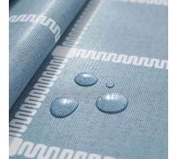 rismart Rustico più Modelli Resistente all'Acqua PVC Tovaglia Rettangolare A Prova di Olio Tavolo Tessuto(90_x_140_cm,Blu)