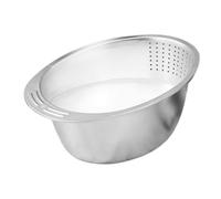 -riso in acciaio inossidabile, cestino scolapiatti da cucina e | Scolapiatti progettato per grani, pasta, frutta, verdura, fagioli, lenticchie, quinoa bacca