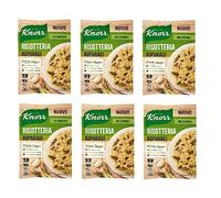 Riso Knor Risotto Agli Asparagi - 6 confezioni da 175 g - Riso 100% Italiano Con Ingredienti Naturali