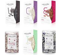 Riso Naturalia, 6 confezioni: Riso Carnaroli, Riso Thai, Riso rosso Ermes, Riso Nero. Due mix di risi: Carnaroli integrale+Nero. Carnaroli semintegrale+Ermes. 100% Made in Italy