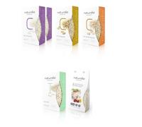 Riso Naturalia, Confezione regalo, 5 pacchi da 500gr: 2 Riso Carnaroli, Carnaroli Integrale, Carnaroli Semint., Riso Thai. 1 Risotto Carnaroli ai lamponi e fiori di tarassaco.