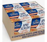 Riso Pronto in 1 Minuto - Confezione 6x200g Monoporzione - Disponibile in Variante Basmati, Integrale o Integrale Venere - per Pasti Veloci e Gustosi (6x Riso Integrale 200g Monoporzione)