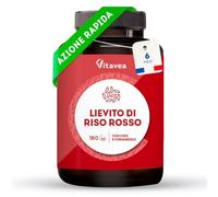Riso Rosso Fermentato - 72,5 mg - con Monacolina + CoQ10-6 Mesi | Supporta Metabolismo Lipidi e Funzione Cardiaca - Con Estratto di Coriandolo - Azione Antiossidante - 180 Compresse - Vitavea