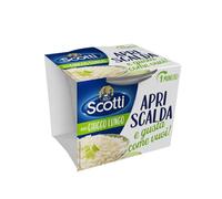Riso Scotti Apri Scalda e Gusta Chicco Lungo, Cup di Riso Italiano Monoporzione, Pronto in 1 Minuto, 200g