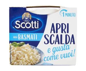 Riso Scotti Apri Scalda e gusta come vuoi Riso Basmati 200 g X5 CONFEZIONI