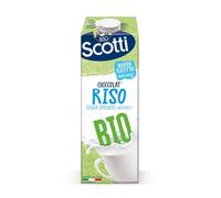 Riso Scotti - Chiccolat Riso - Latte di Riso Senza Lattosio, Senza Glutine, Senza Zucchero, Biologico - 1 L (Il pacchetto può variare)