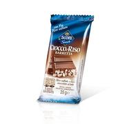 Riso Scotti Cioccoeriso Barretta, Riso Soffiato, Riso Estruso e Cioccolato al Latte, Snack Croccante al Cioccolato, 35g (Confezione da 6)