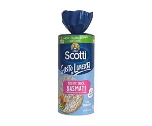 Riso Scotti - Risette Basmati e Riso Rosso - Gallette di Riso Basmati, Rosso e Nero Senza Glutine Bio, Alimento Biologico per la Colazione - 120 gr